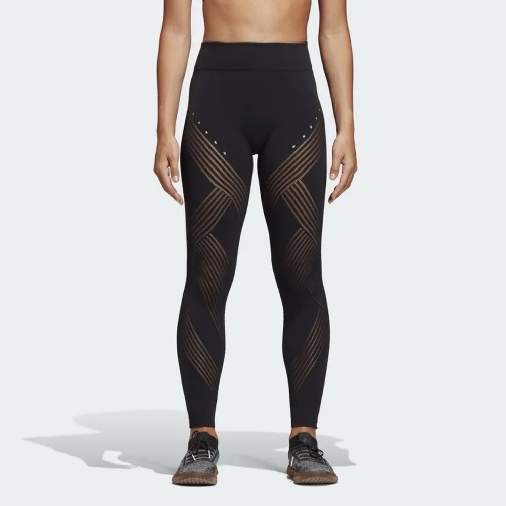 New Adidas WARP KNIT HIGH-RISE 7/8 TIGHTS